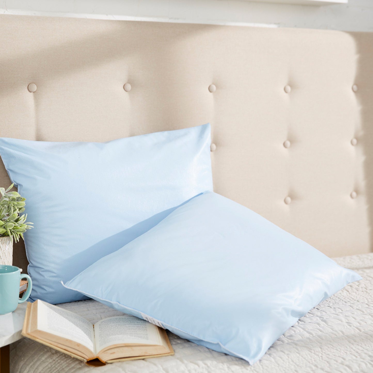 PILLOW, RUSBL MCRVNT XFULL BLU19X25"