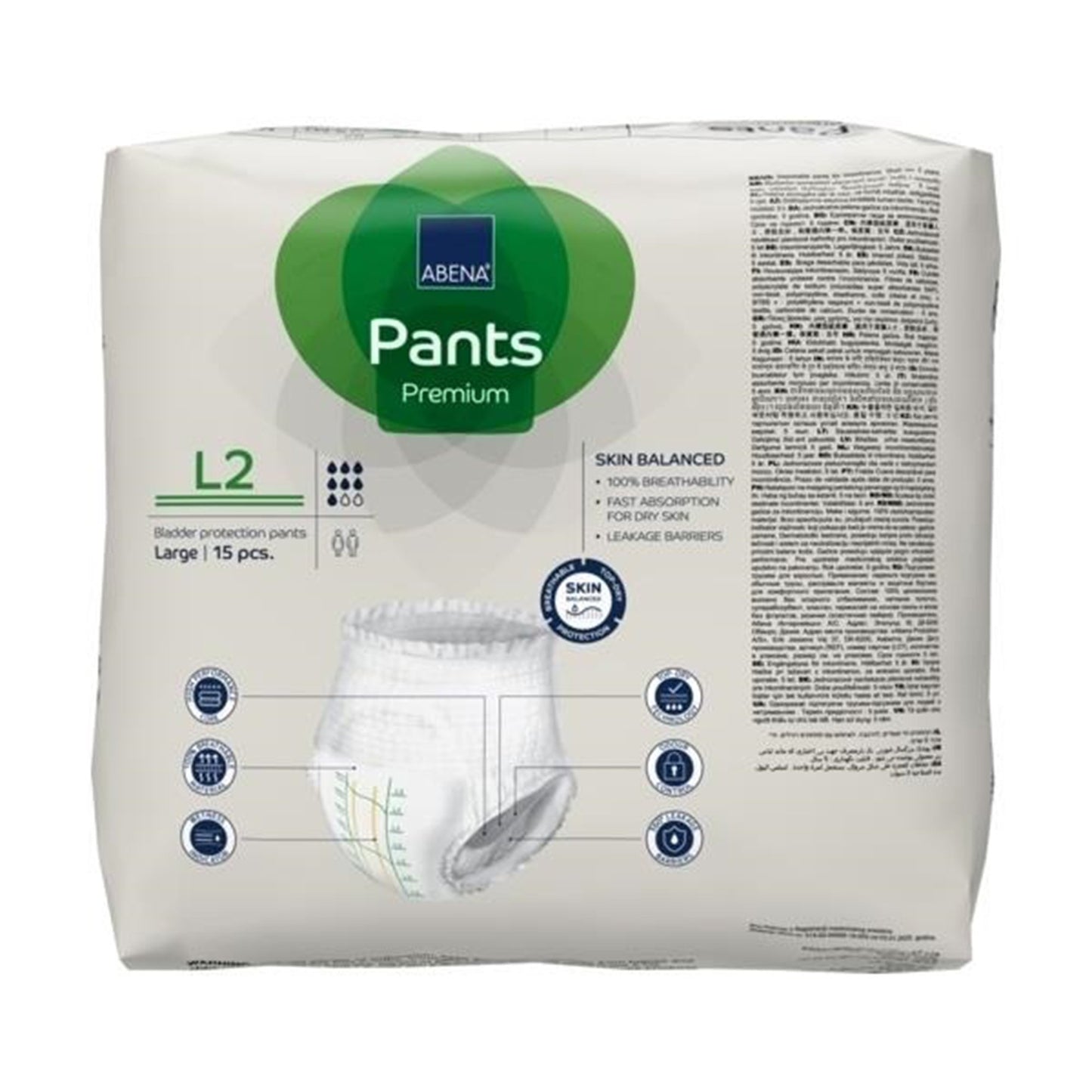 UNDERWEAR, INCONT ABENA PROT PREM L2 LG