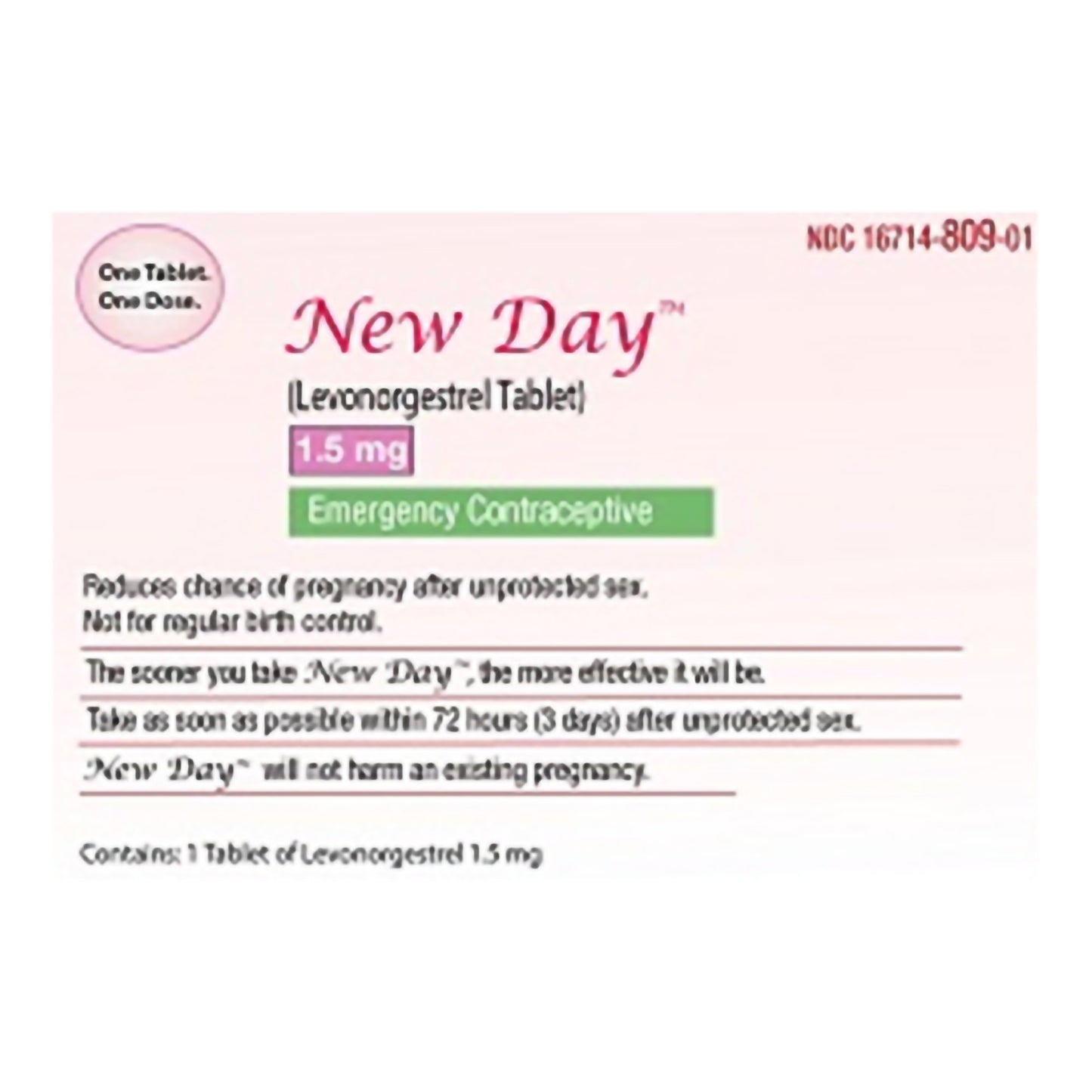 NEW DAY, TAB 1.5MG