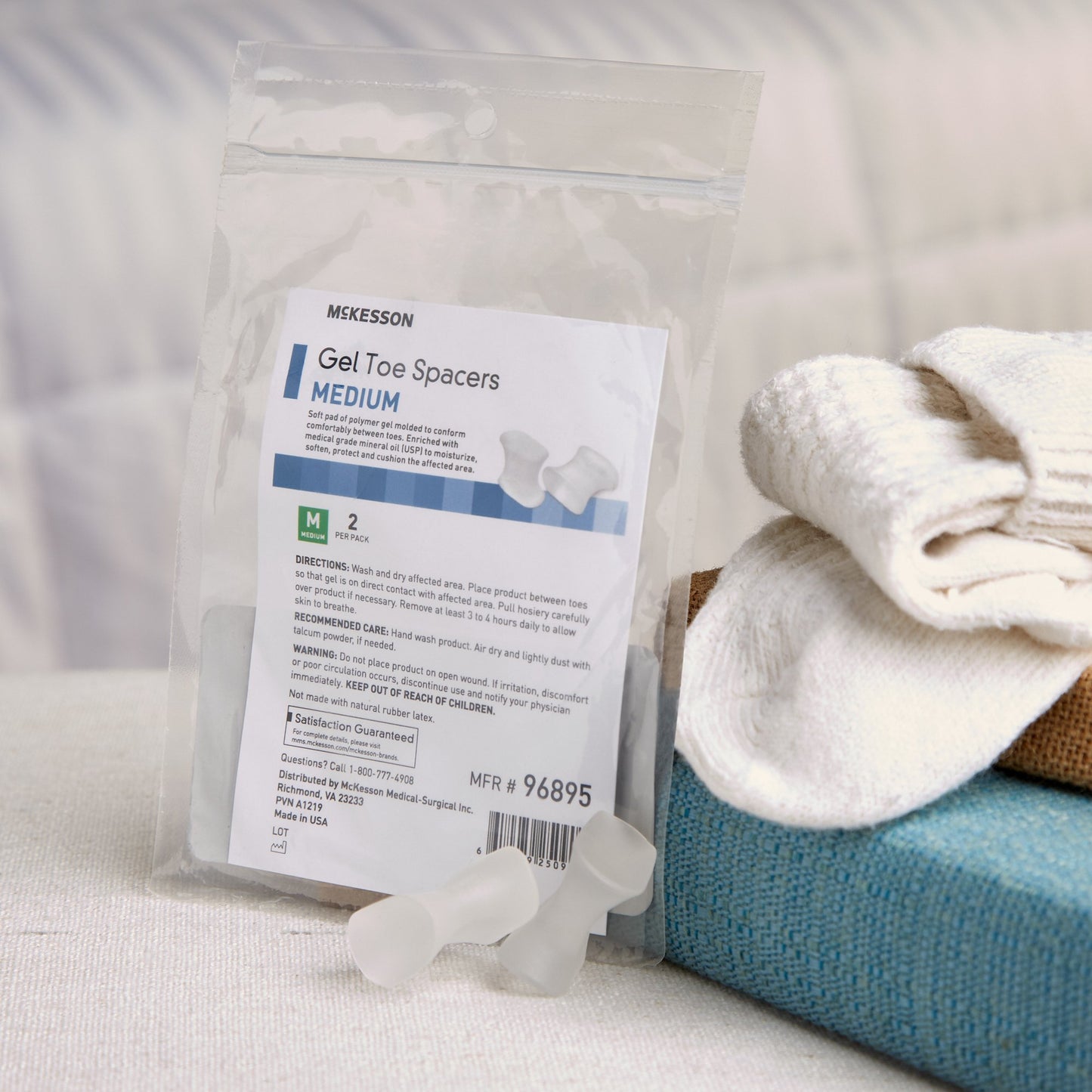 TOE SPACER, GEL THIN MED