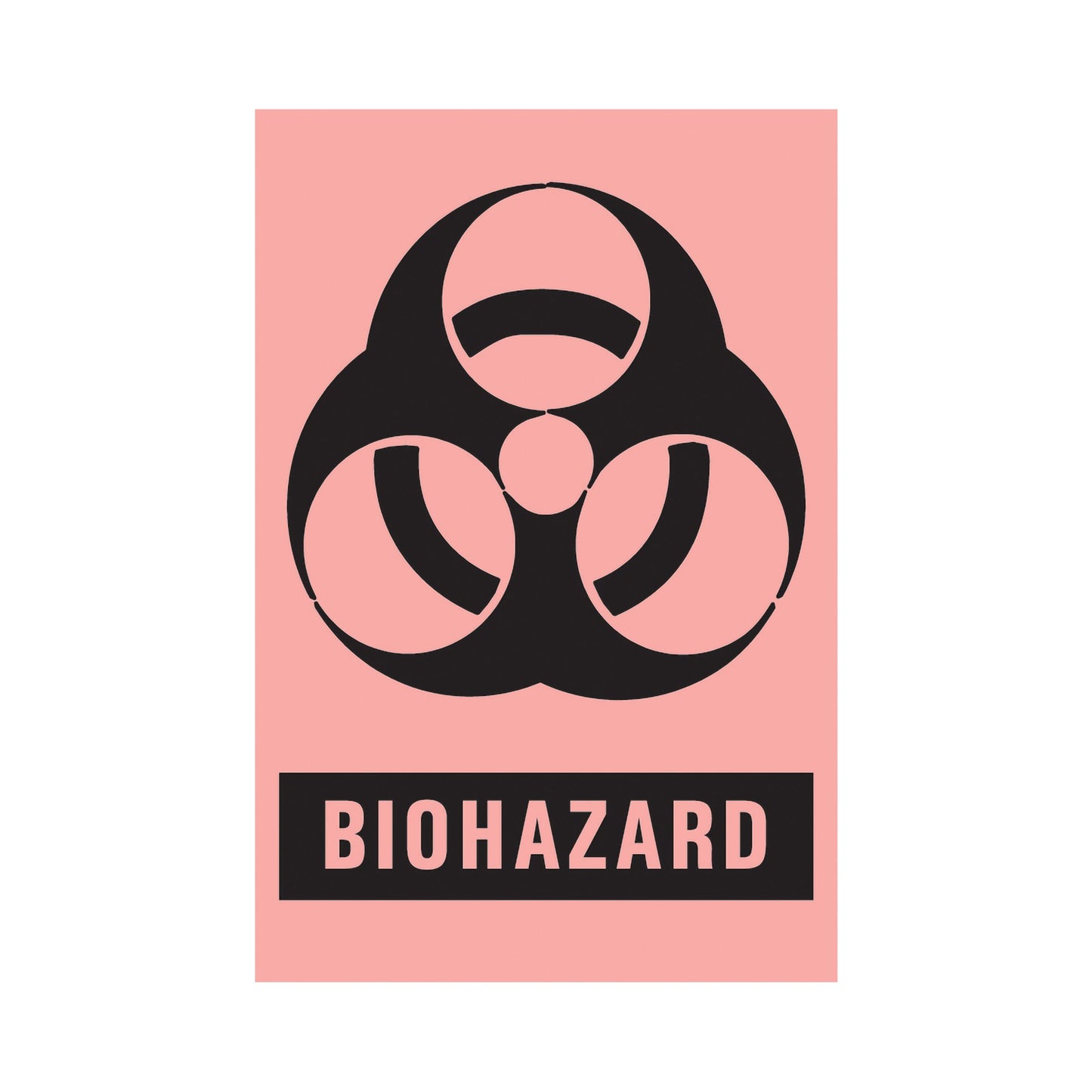 LABEL, BIOHAZARD 3"X2"