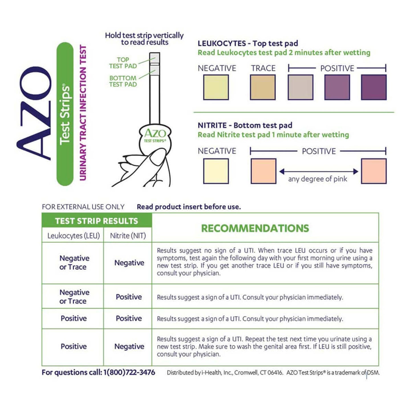 AZO TEST STRIPS, URINARY TRACTINFECTION