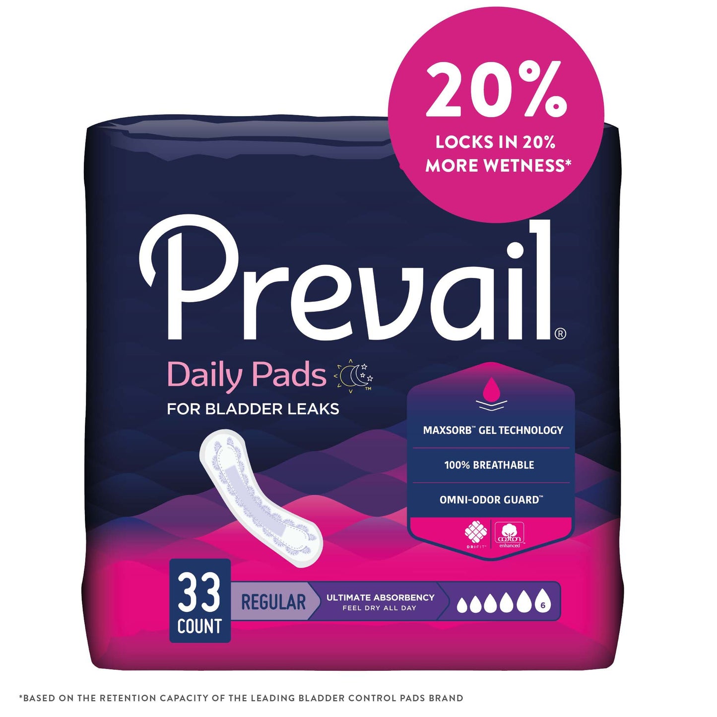 PAD, INCONT PREVAIL UTIMATE ABSORBENCY