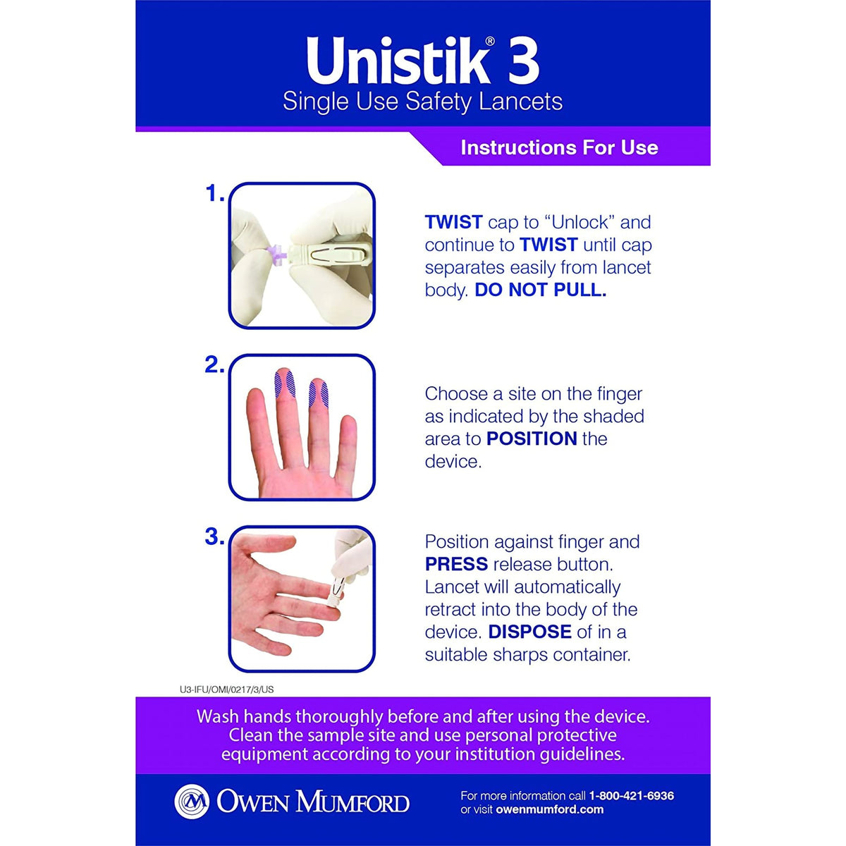 LANCET, UNISTIK III SNGL USE YLW 23GX1.8MM