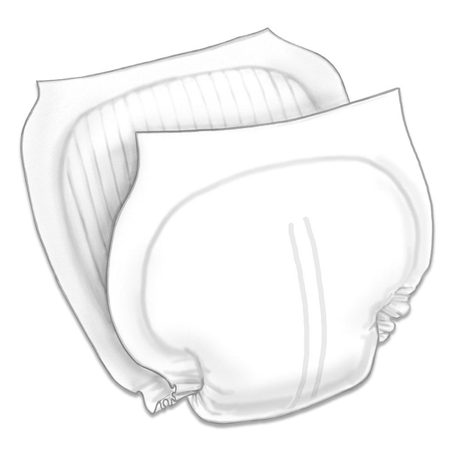 PAD, INSERT INCONT MODERATE ABSRB CONTRD BLU 13X24"