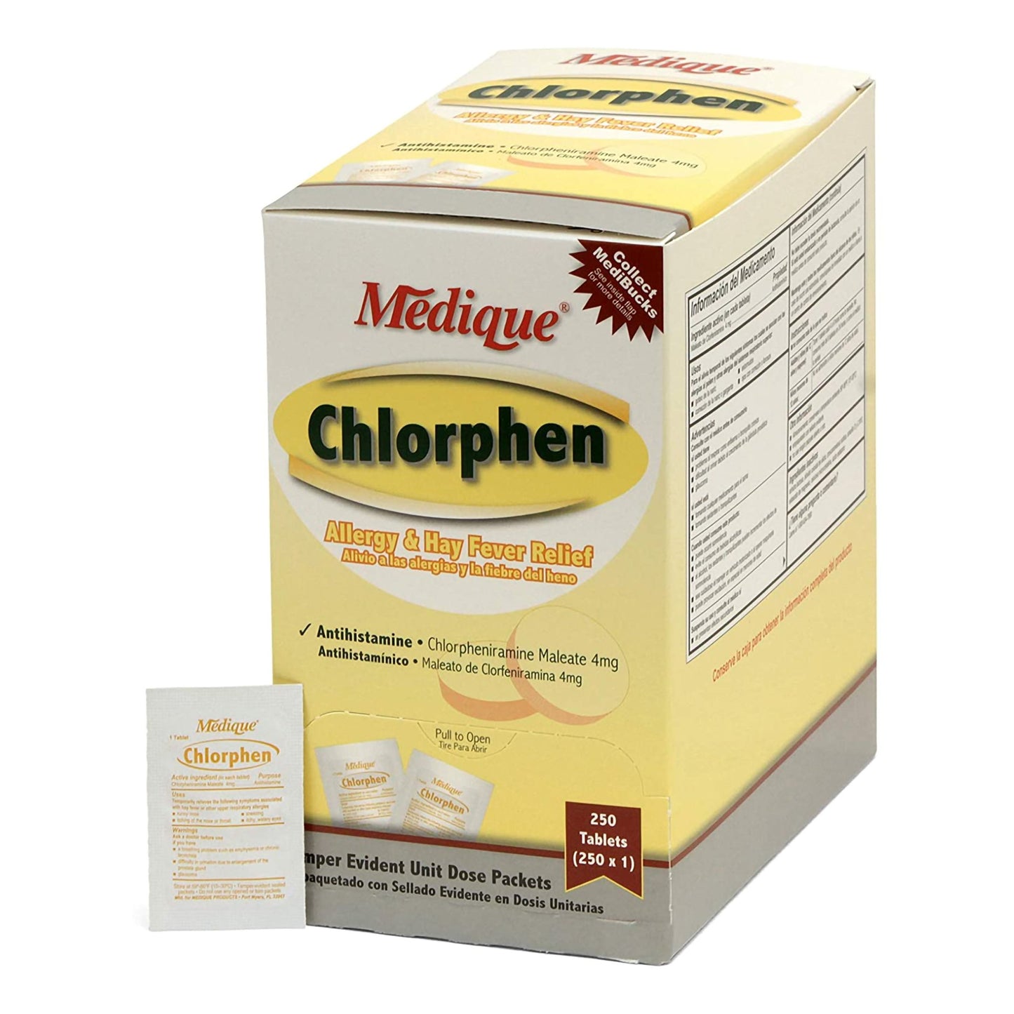 CHLORPHEN, TAB 4MG 250X1