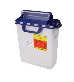 CONTAINER, SHARPS PHARMA WHT/BLU 3GL COUNT LID