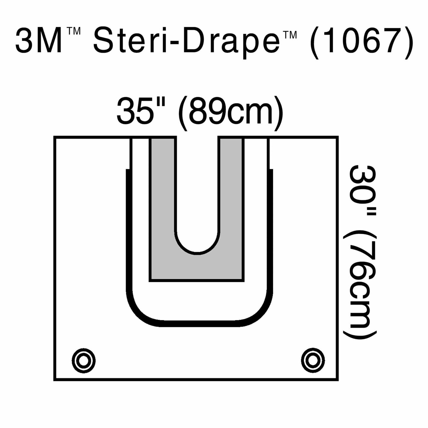 DRAPE, U W/POUCH