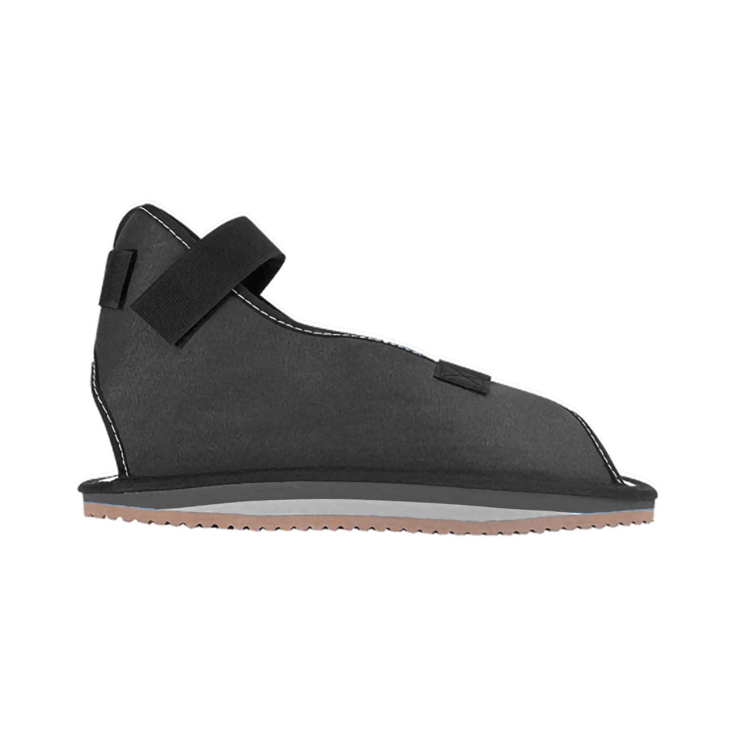 SHOE, CAST ROCKER OPN TOE/HEELCANVAS/BLK MED OSSURA