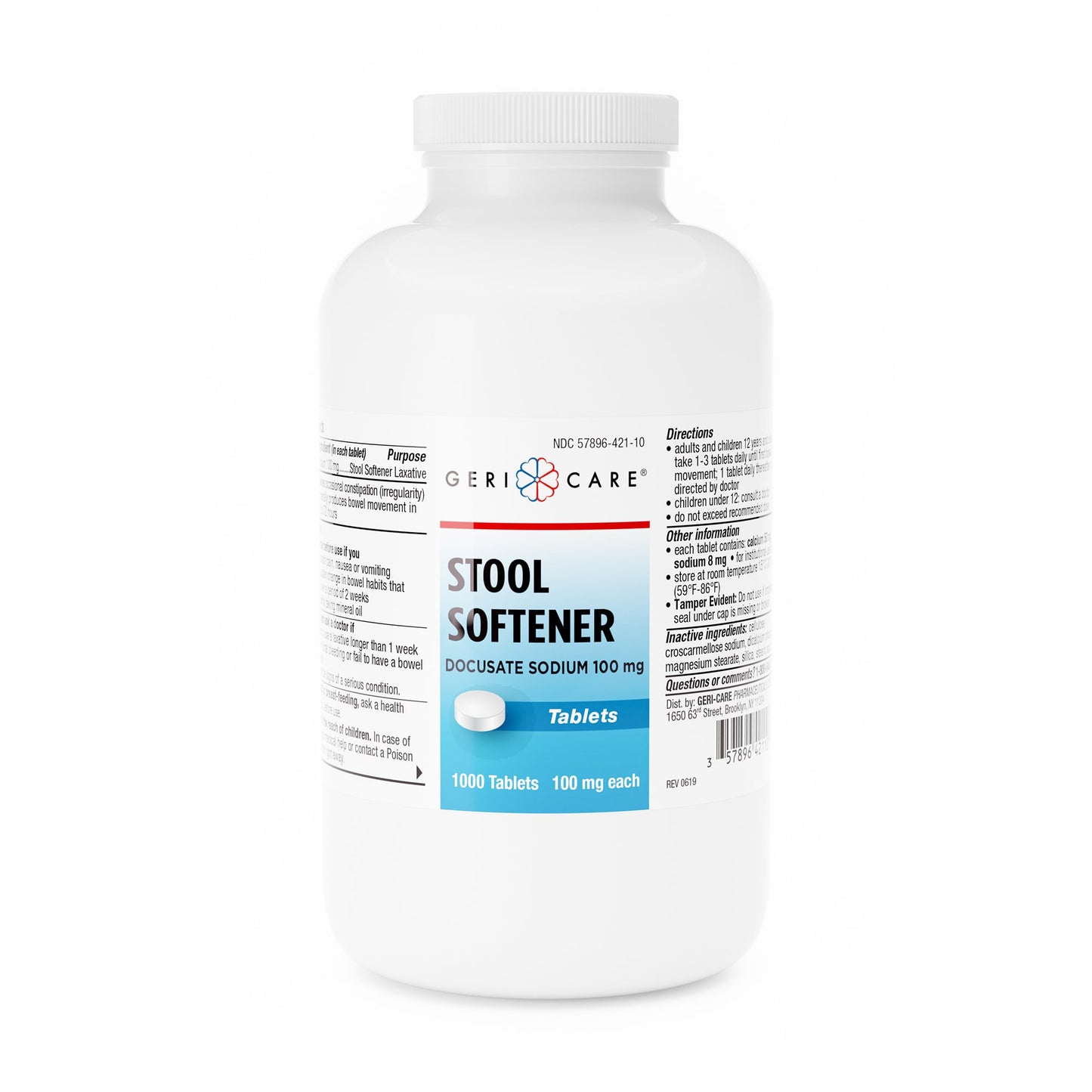 DOCUSATE SODIUM, TAB 100MG