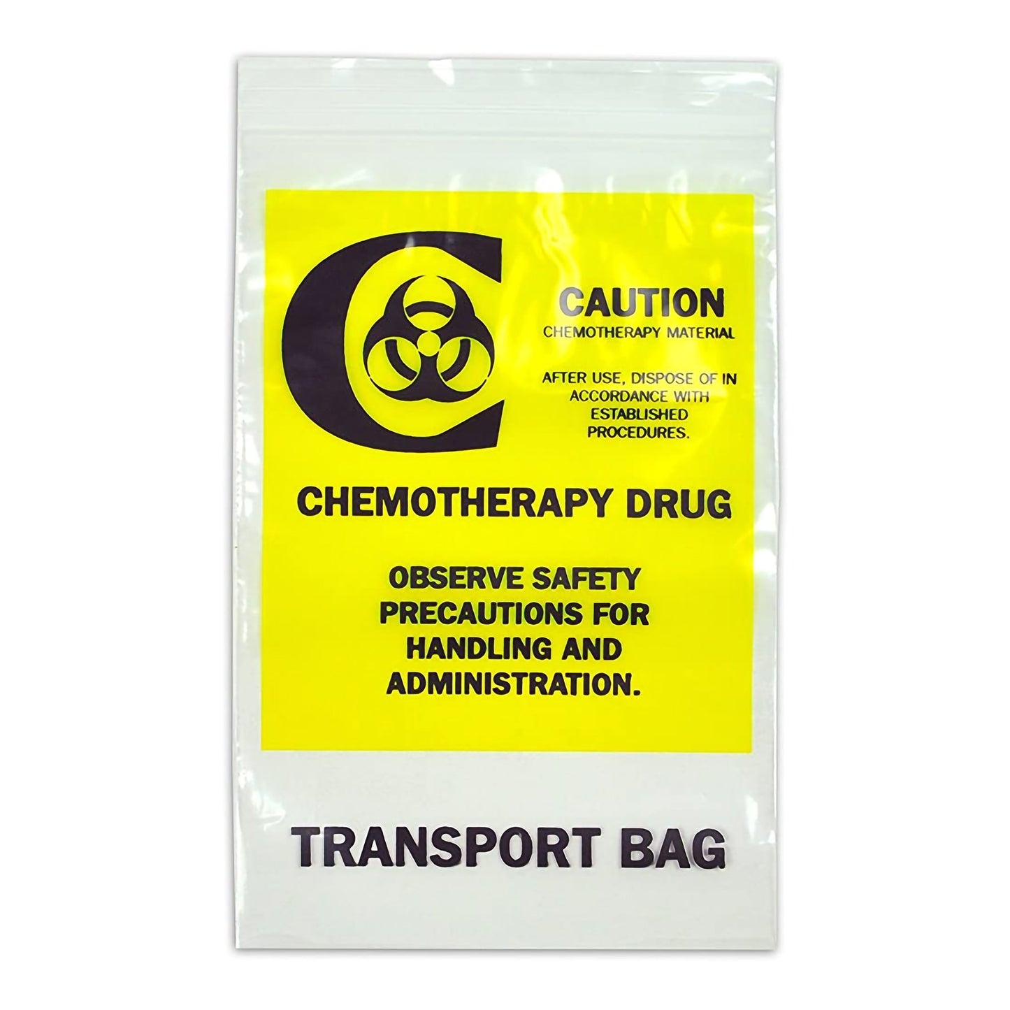 BAG, CHEMO STEEL TOP 12X15