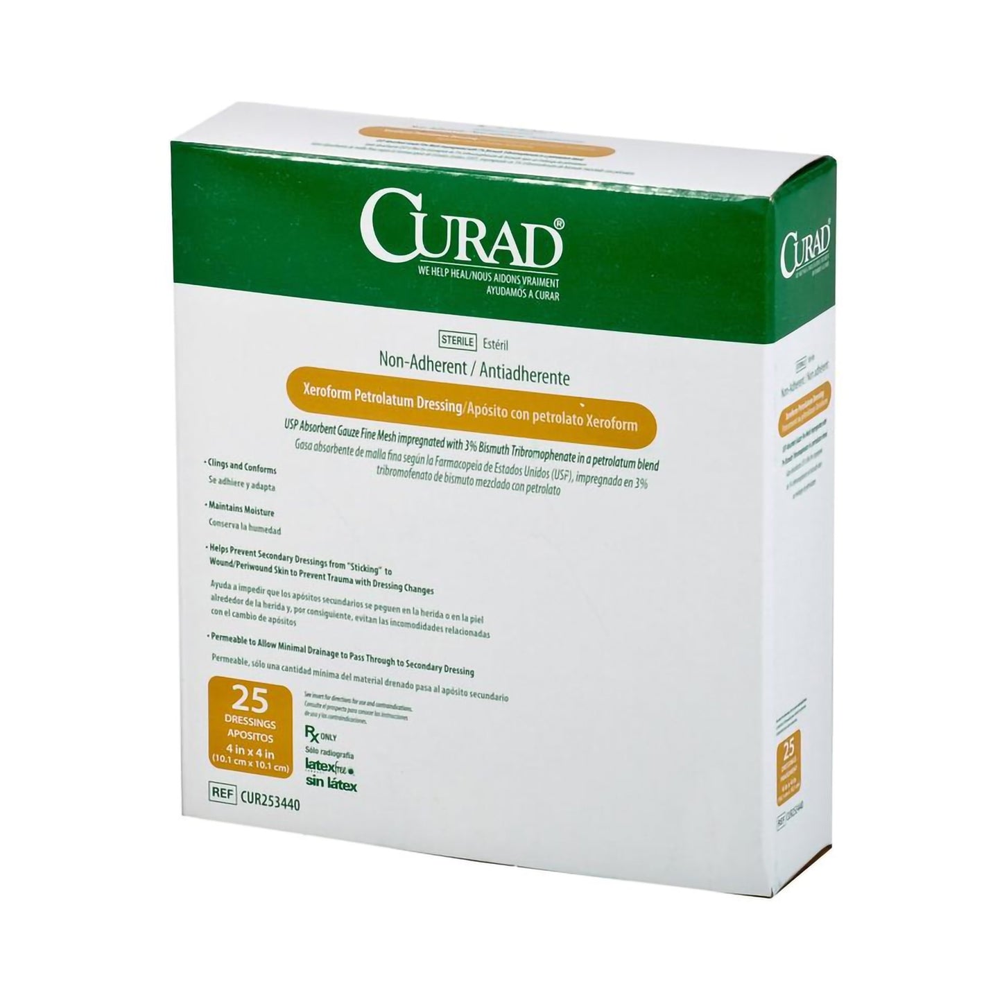 DRESSING, GAUZE XEROFORM 4"X4"