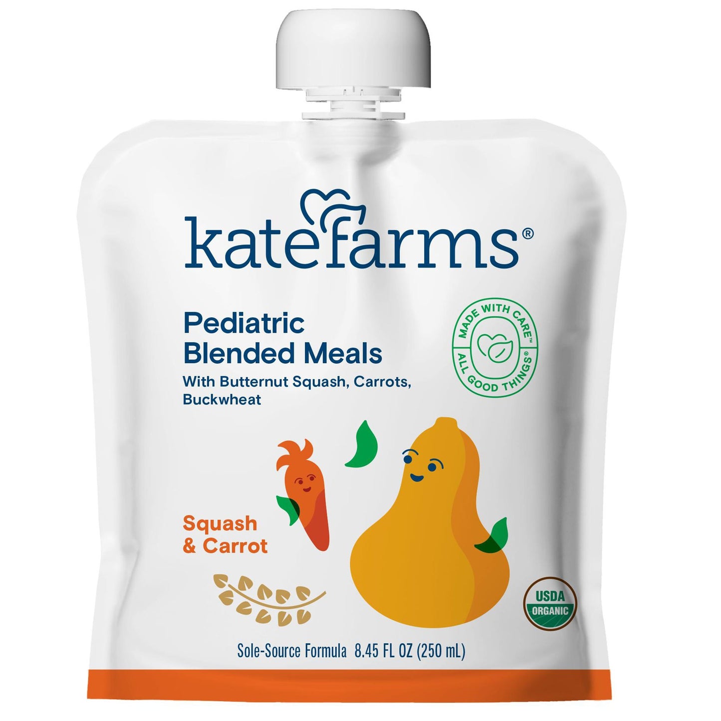 SUPPLEMENT, MEAL BLENDED PED SQUASH/CARROT 250ML
