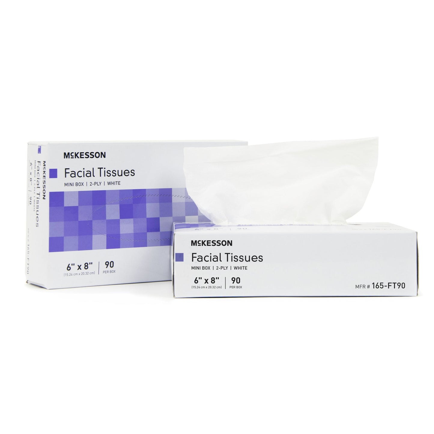 TISSUE, FACIAL MINI BOX 2PLY WHT 6.0"X8.0"