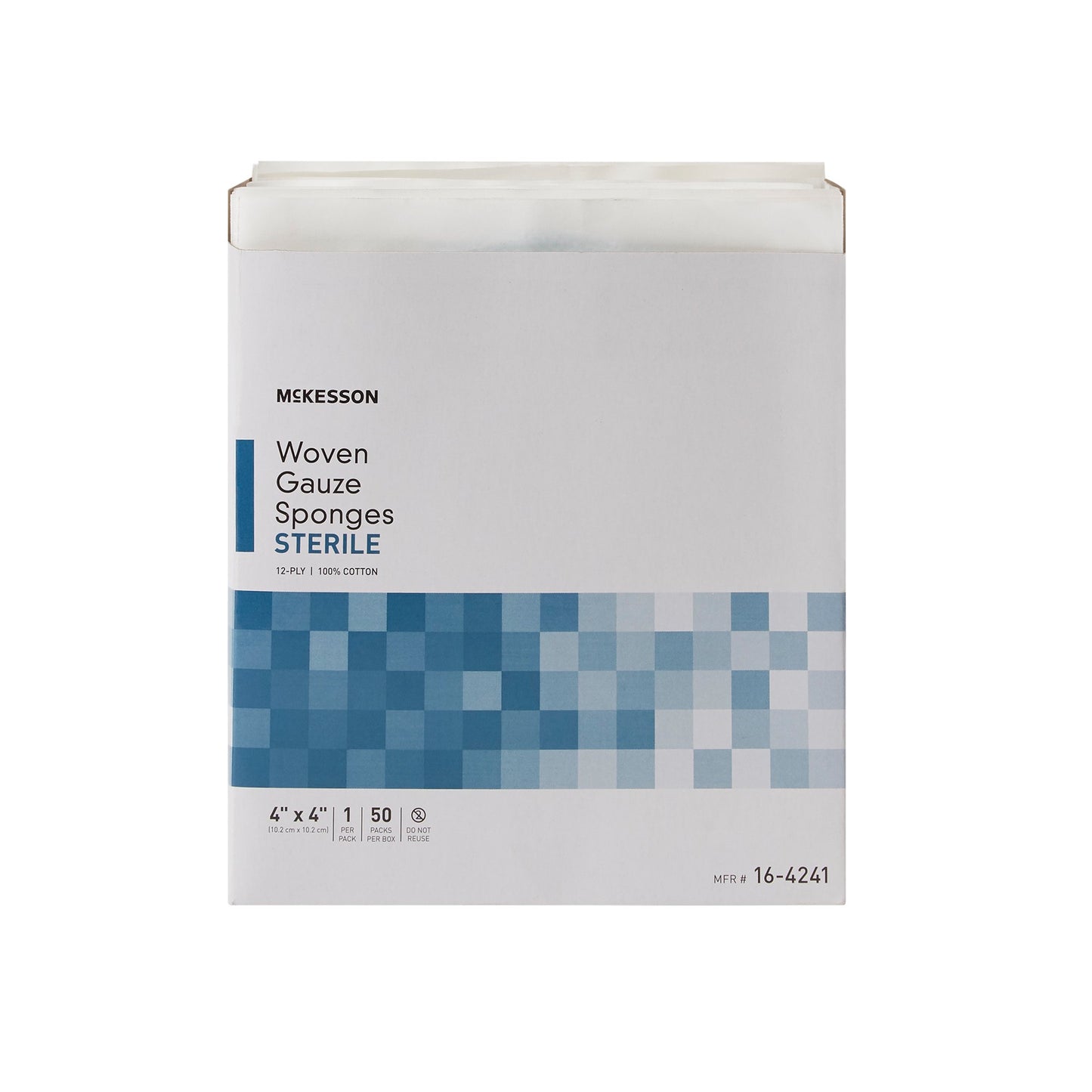 SPONGE, GAUZE 12PLY STR 4"X4"