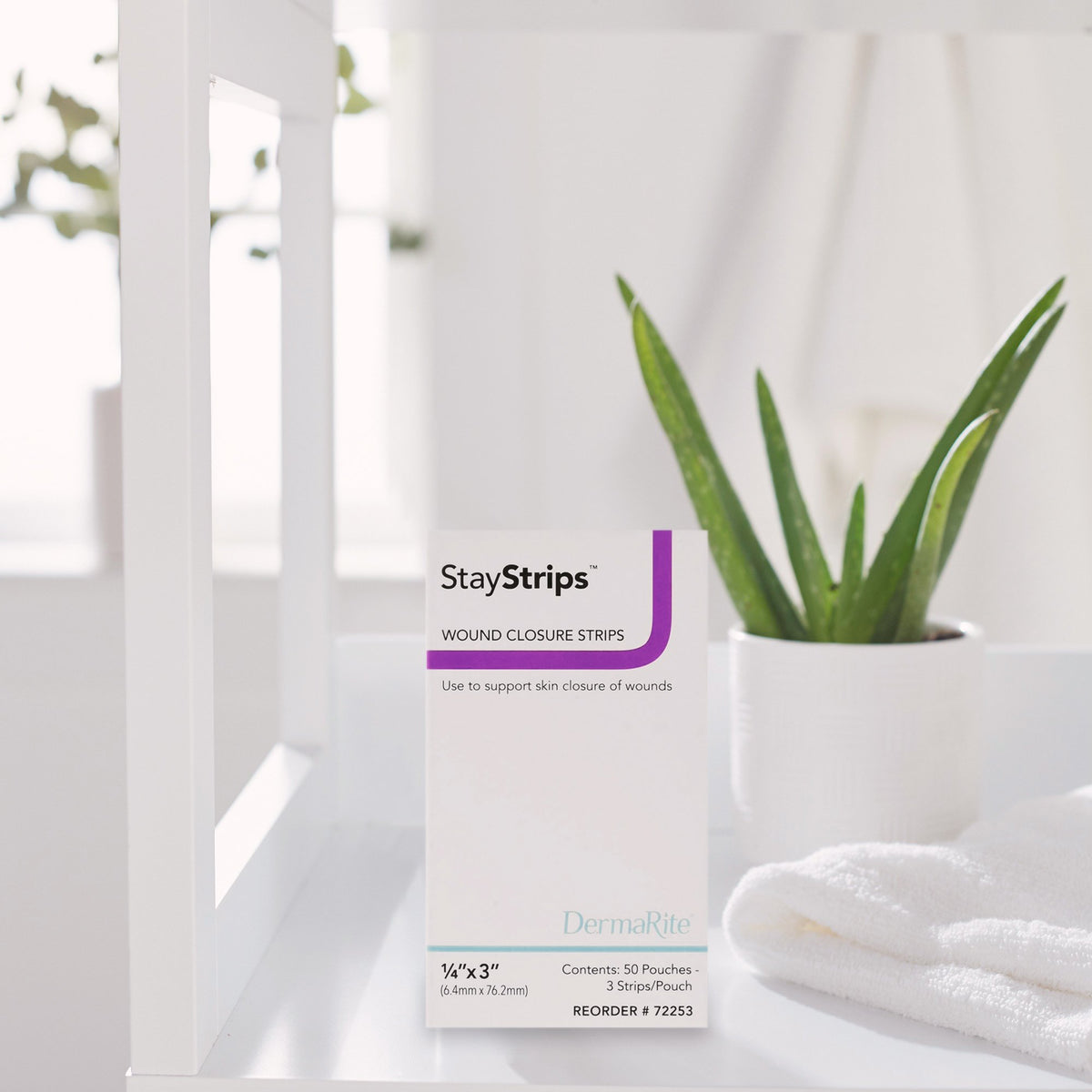 STRIPS, WOUND CLOSURE STAY STRIPS .25"X3"