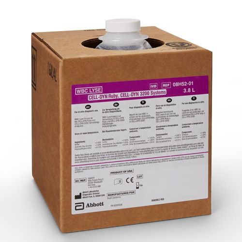 TEST KIT, WBC LYSE 3.8L F/RUBYANLYZ ABBDIA