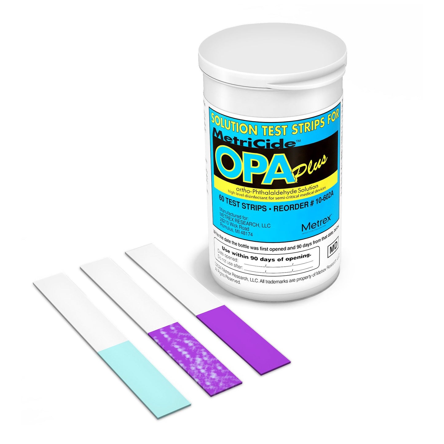 TEST STRIP, OPA PLUS METRICIDE