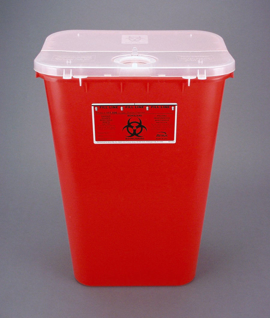 CONTAINER, SHARPS MAILBACK 11GL RED