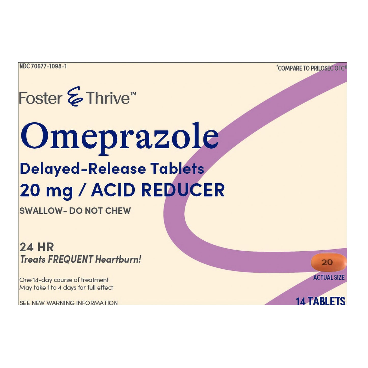 OMEPRAZOLE, TAB FT 20MG