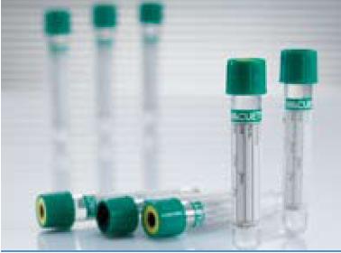 TUBE, BLD COL SODHEP GRN 4ML PET VACUETTE