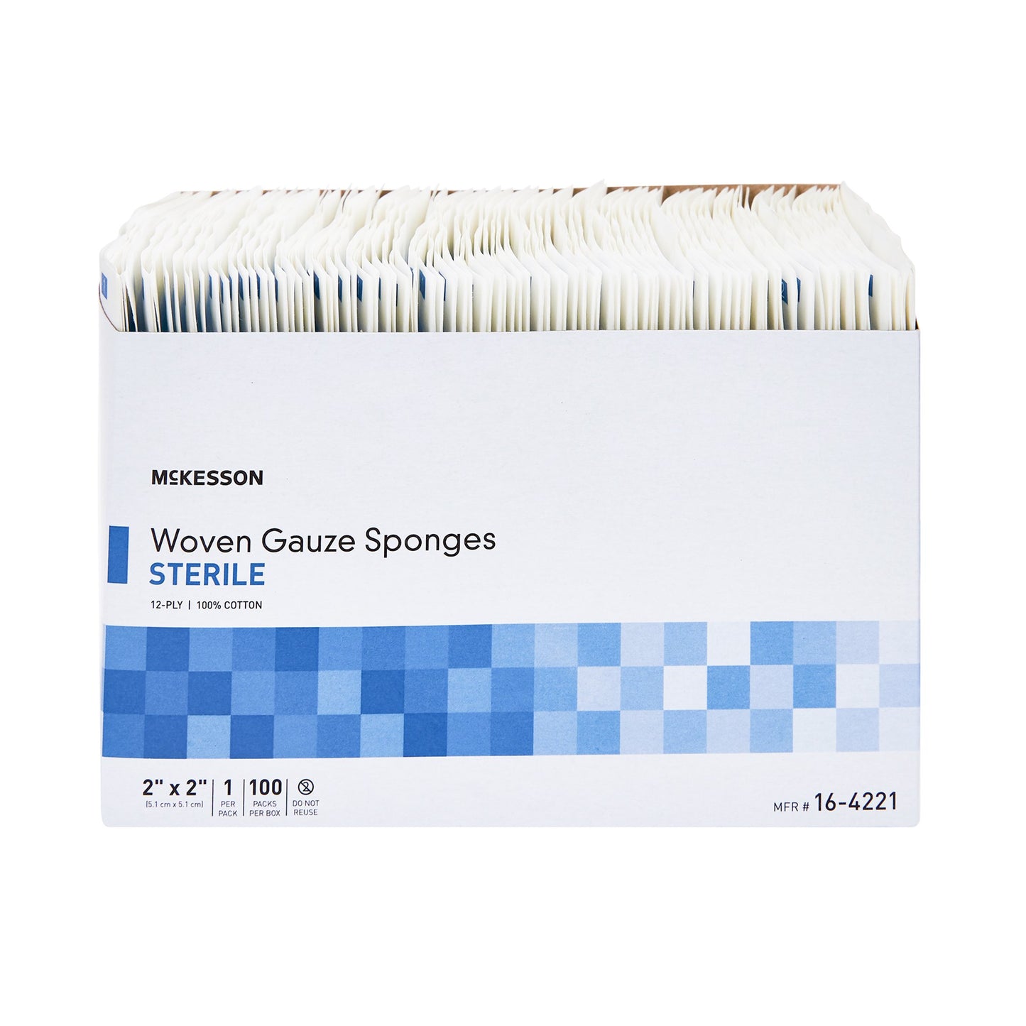 SPONGE, GAUZE 12PLY STR 2"X2"