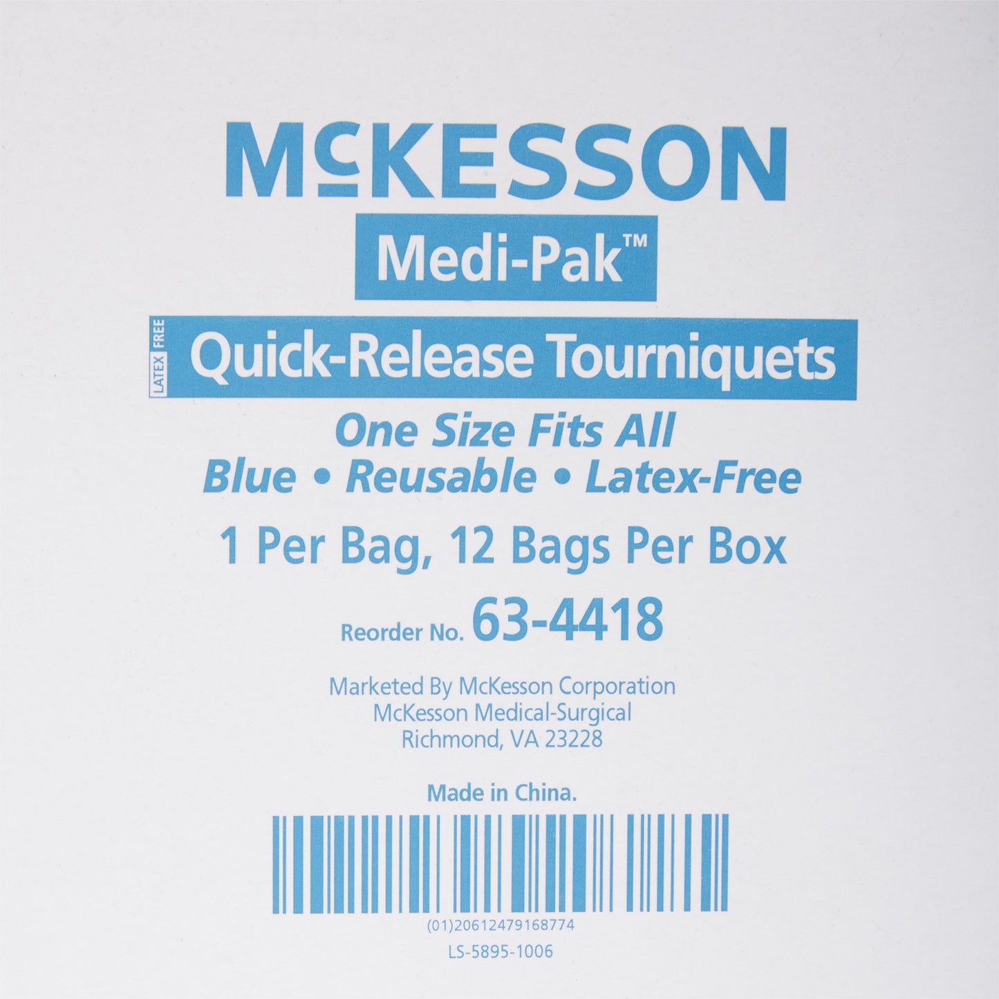 TOURNIQUET, QUICK RELEASE BLU