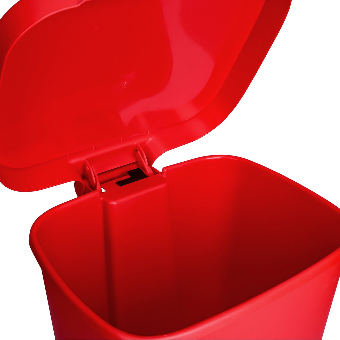 WASTECAN, STEP-ON RECTGL PLASRED 32QT