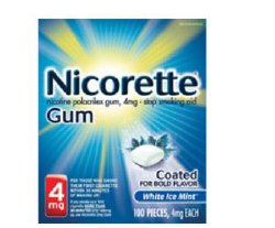 NICORETTE, GUM ICE MINT WHT 4MG