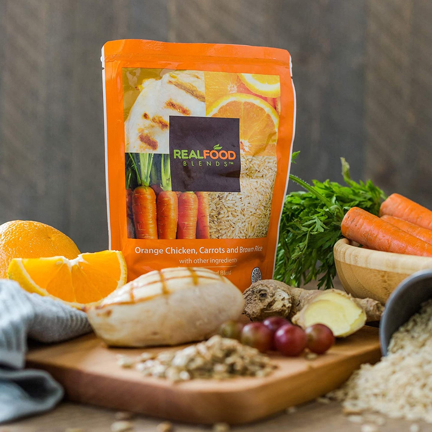 ENTERAL FEEDING, CHICKEN/BROWNRICE & CARROTS