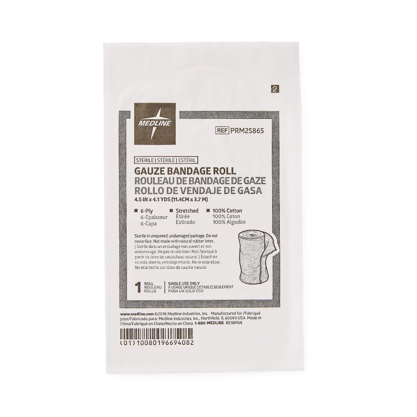 BANDAGE, GAUZE STR LF 4 1/2"X4.1YDS