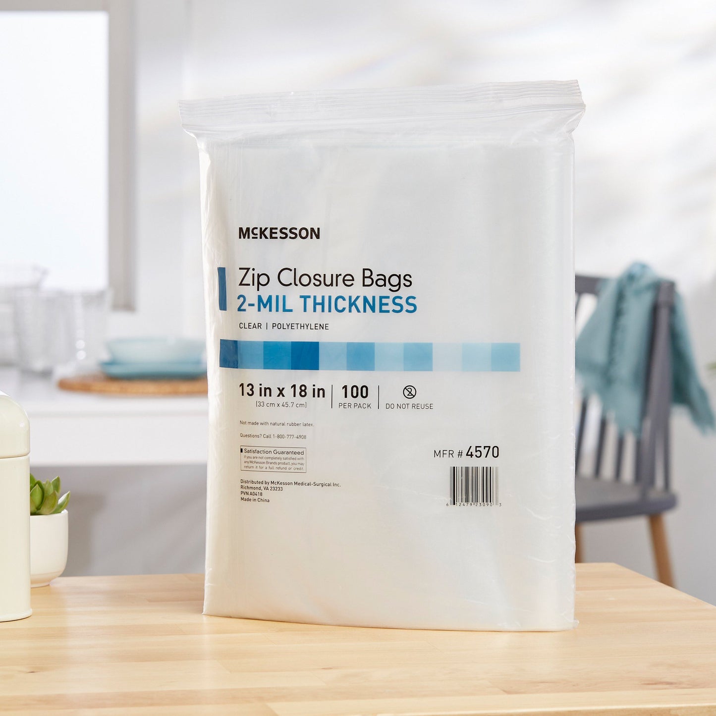 BAG, ZIP CLR 13"X18" 2ML