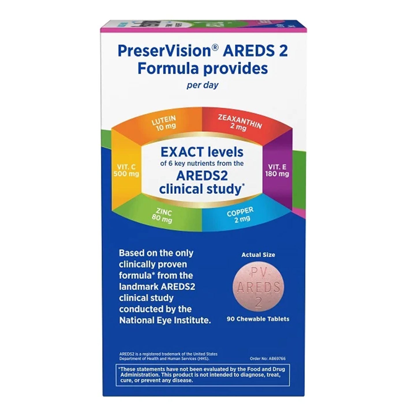 PRESERVISION AREDS 2, TAB CHEWMIXED BERRY