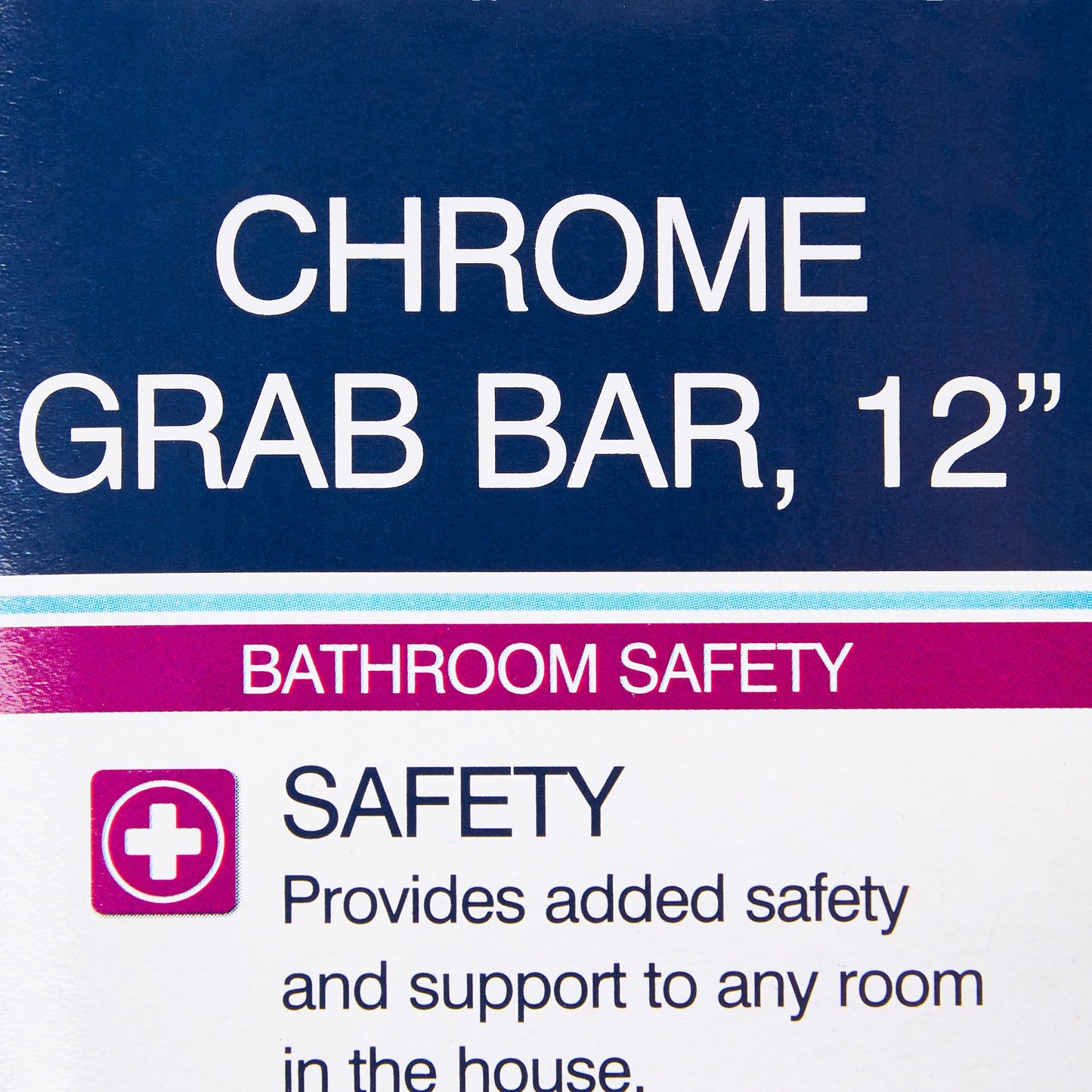 BAR, GRAB KNURLED 12" CHROME