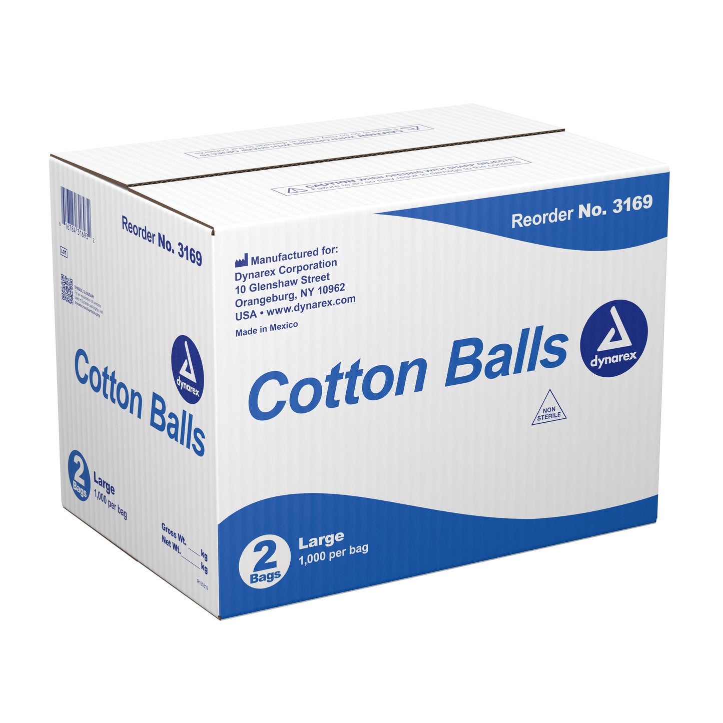 COTTON BALL, N/STR LG