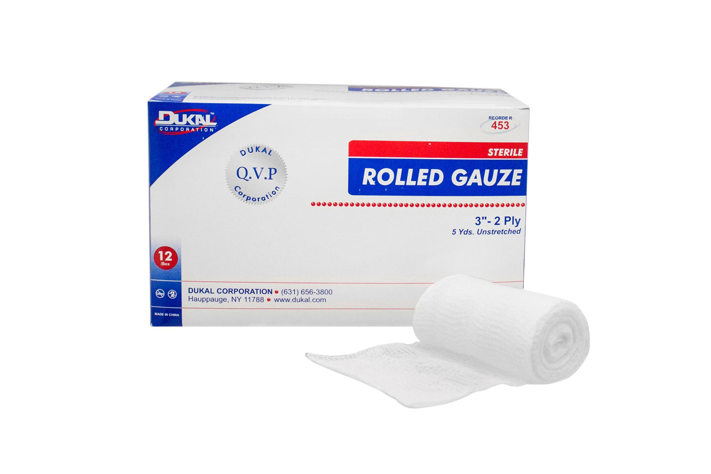GAUZE, STR ROLLED 3''
