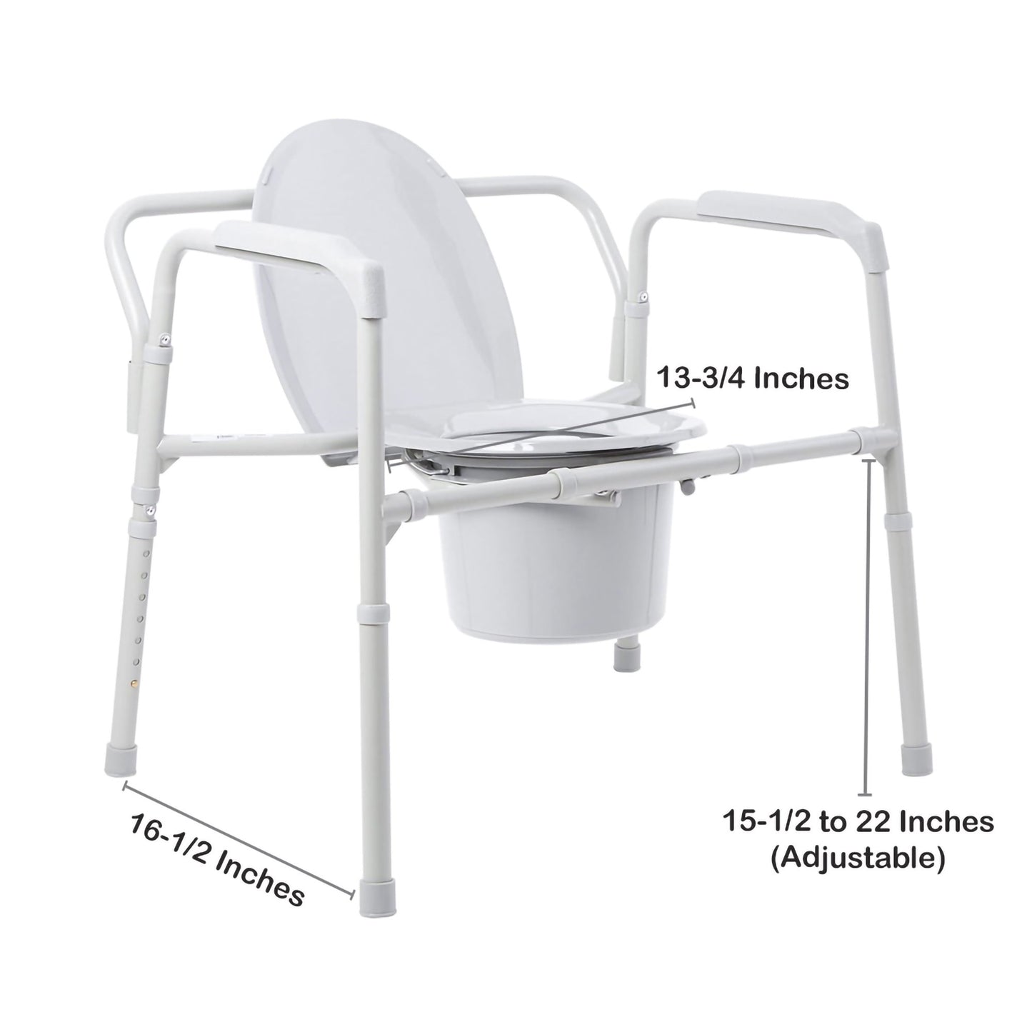 COMMODE, FOLDING HD 650LBSBS
