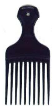 PICK, HAIR MINI WIDE 2 1/4" BLK