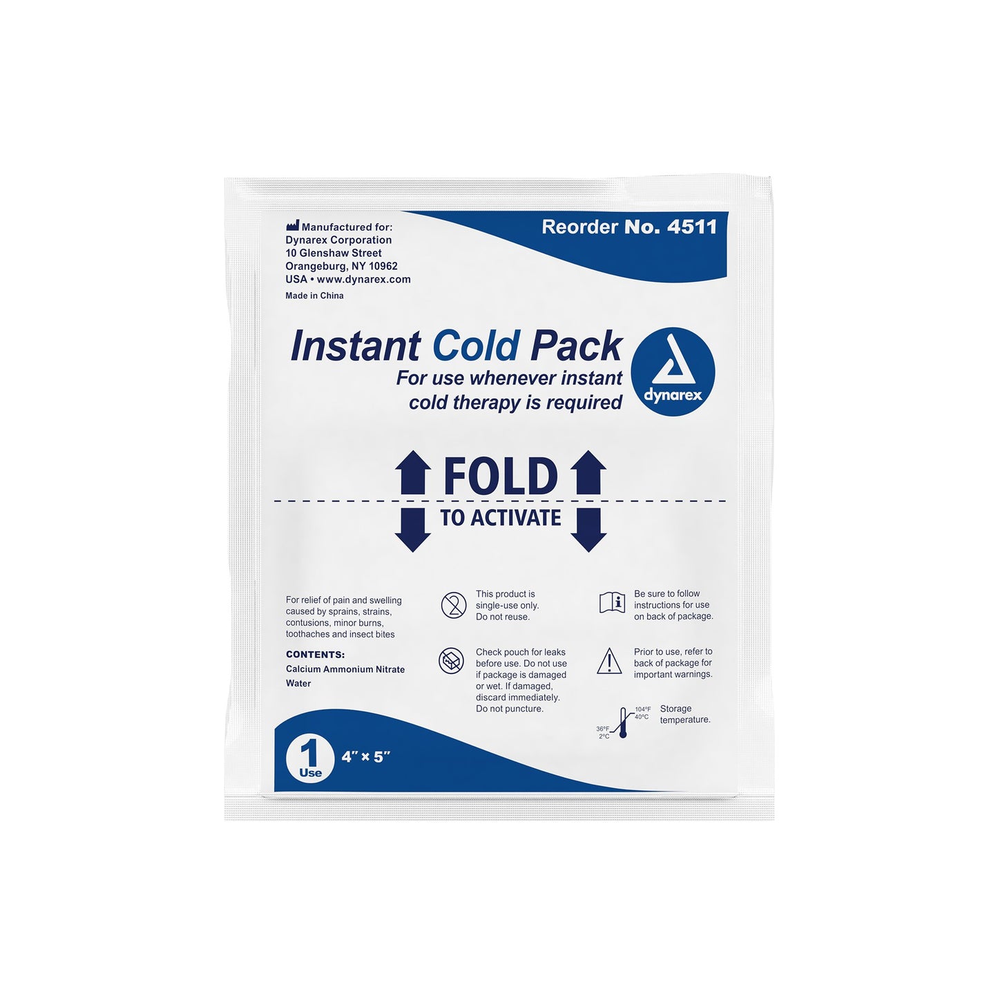 COLD PACK, INSTANT 4"X5"