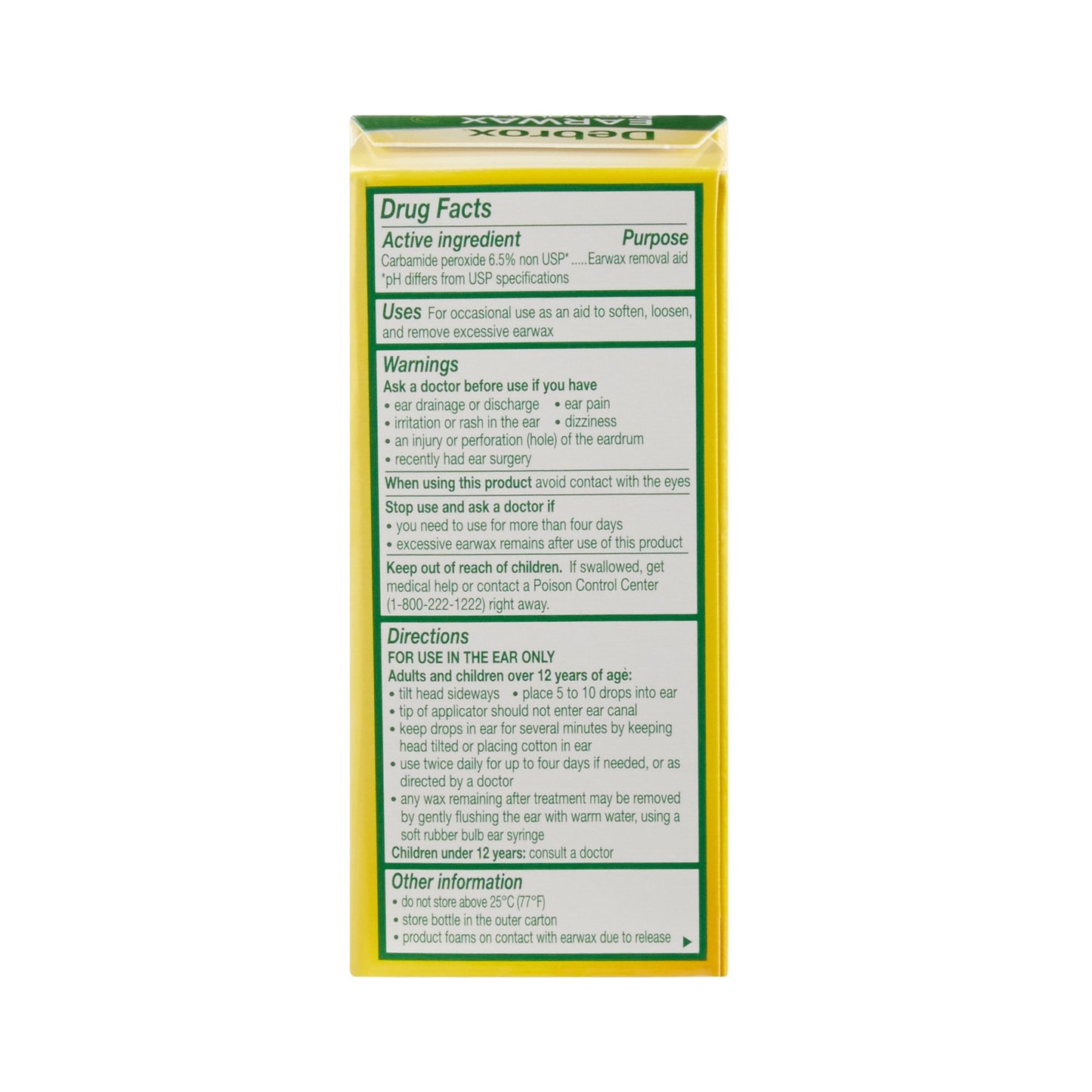 DEBROX, DRP 6.5% 0.5OZ9GLAXO
