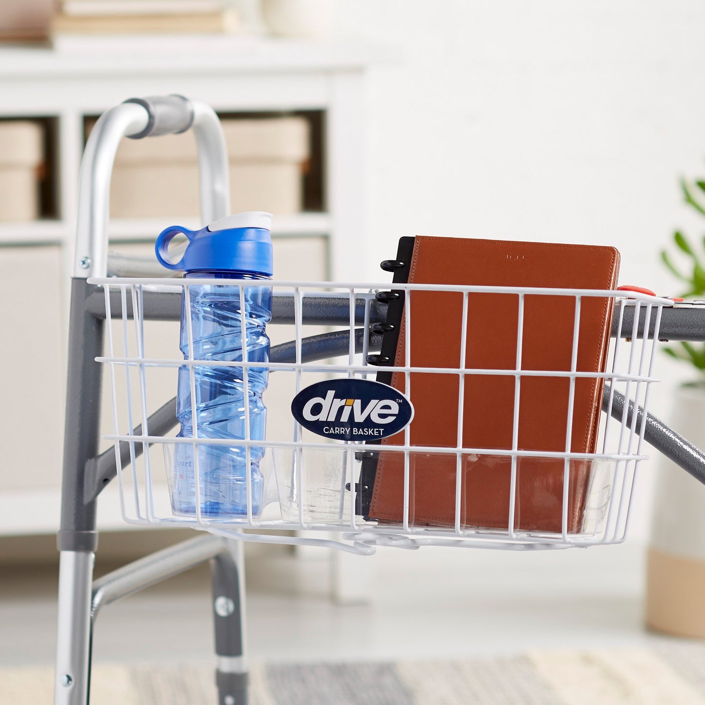 BASKET, W/TRA & CUP HOLDER F/1" FLDNG WALKER DRVMED