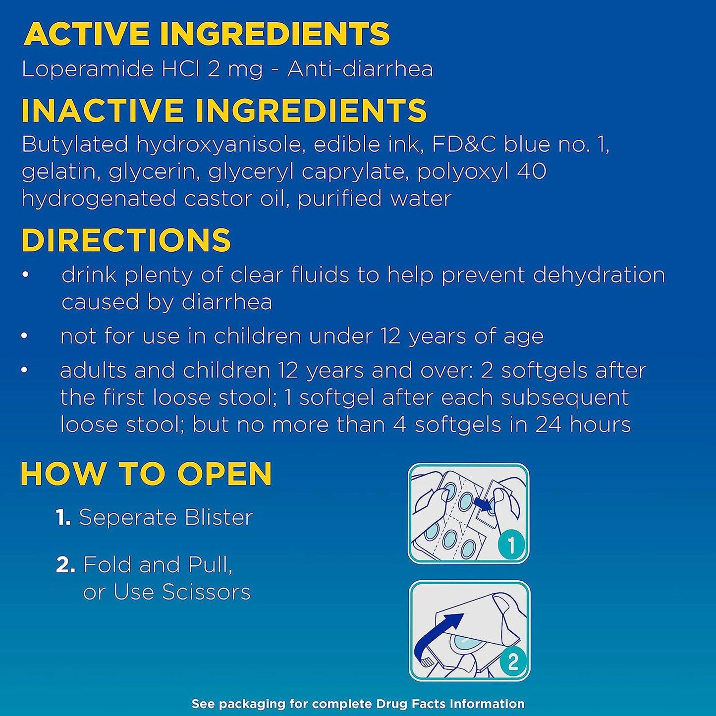 IMODIUM A-D, CAP SGEL ANTI-DIARRHEAL 2MG