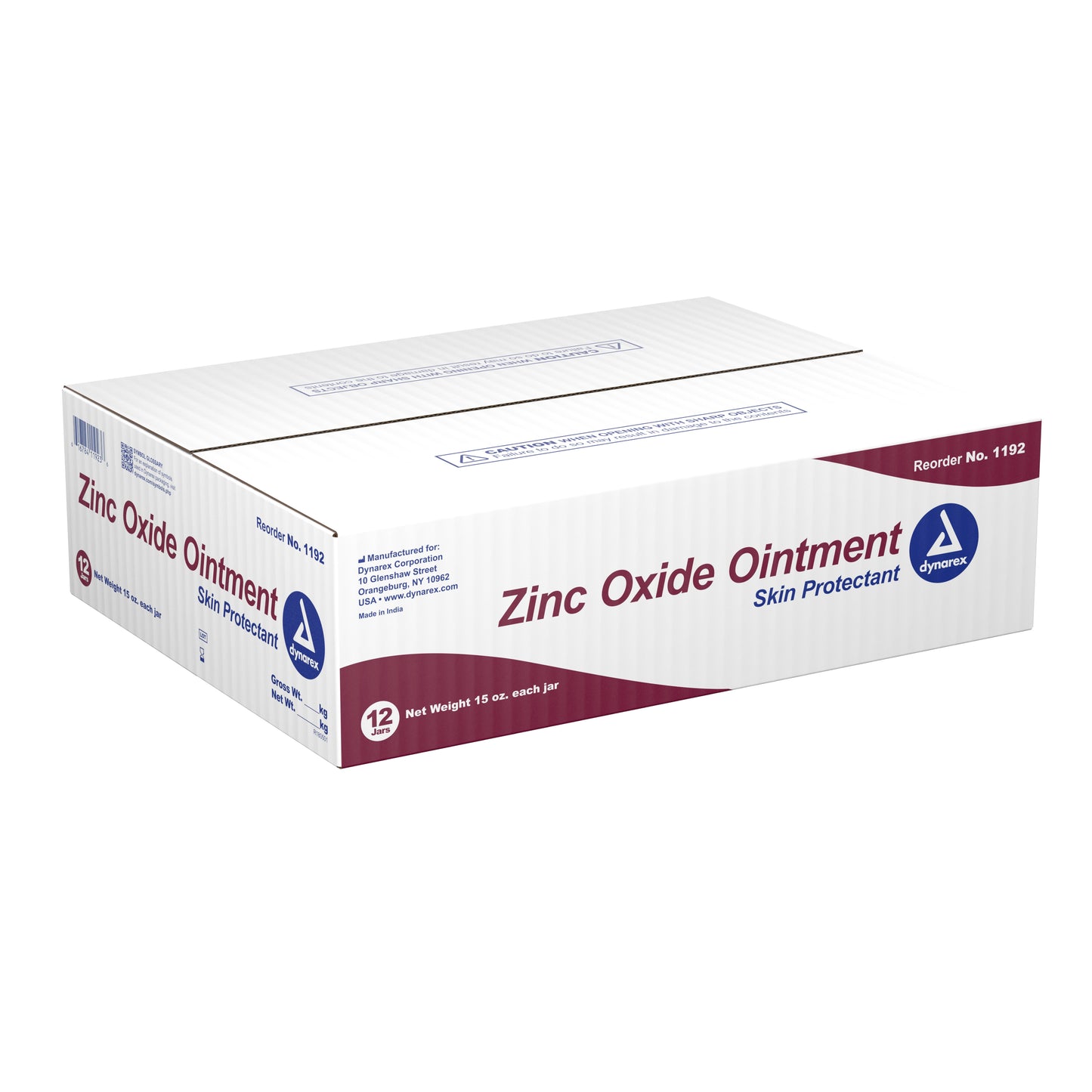 ZINC OXIDE, OINTMENT JAR 15OZ