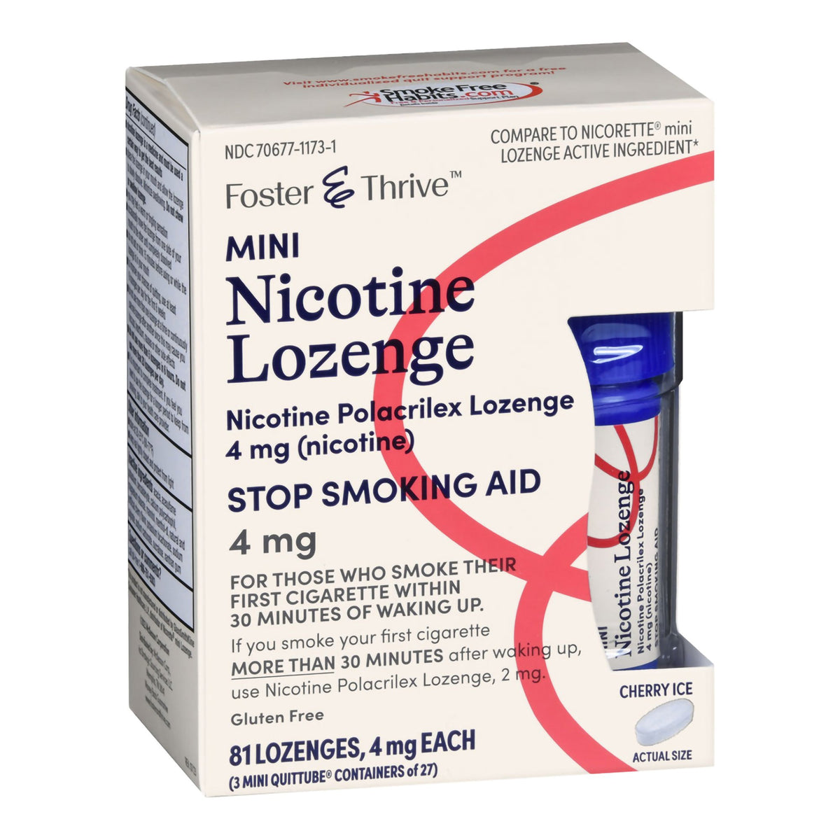 NICOTINE, LOZ FT SM MINI CHERRY ICE 4MG