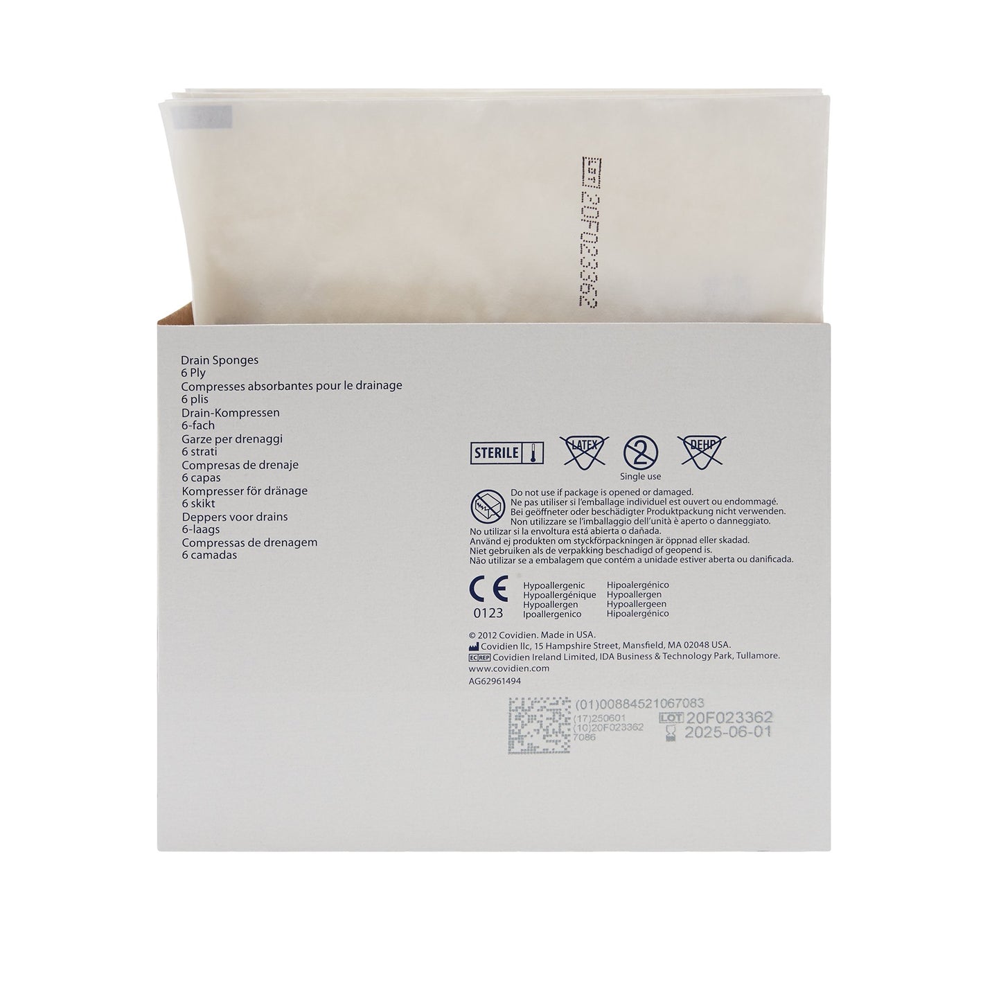 SPONGE, EXCILON SPLIT DRN STR4"X4"