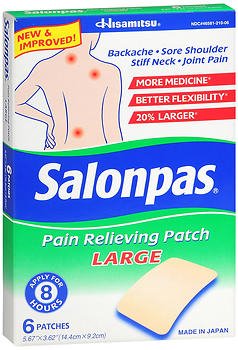 SALONPAS PAIN PATCH LG 3X5