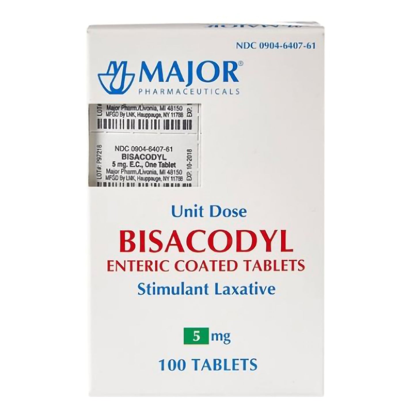 BISACODYL EC, TAB 5MG UD
