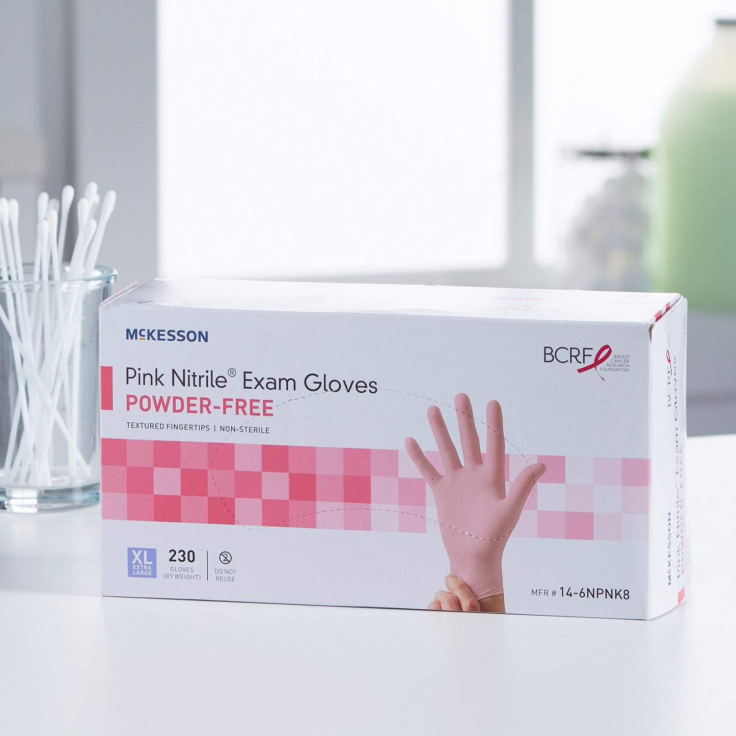 GLOVE, EXAM NTRL XL N/S PNK 3.0