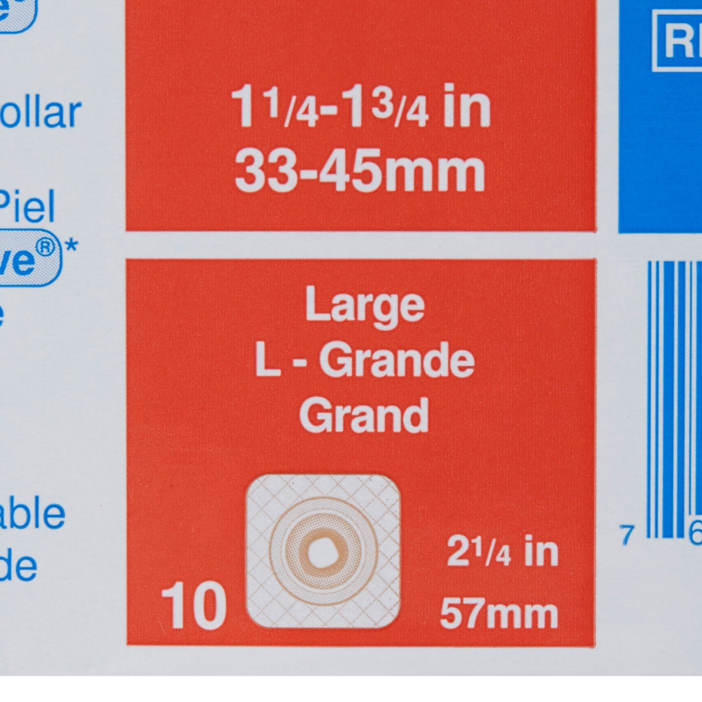 BARRIER, SKIN SUR-FIT NATURA STOMAHESIVE 57MM LG 10/BXCONVTC