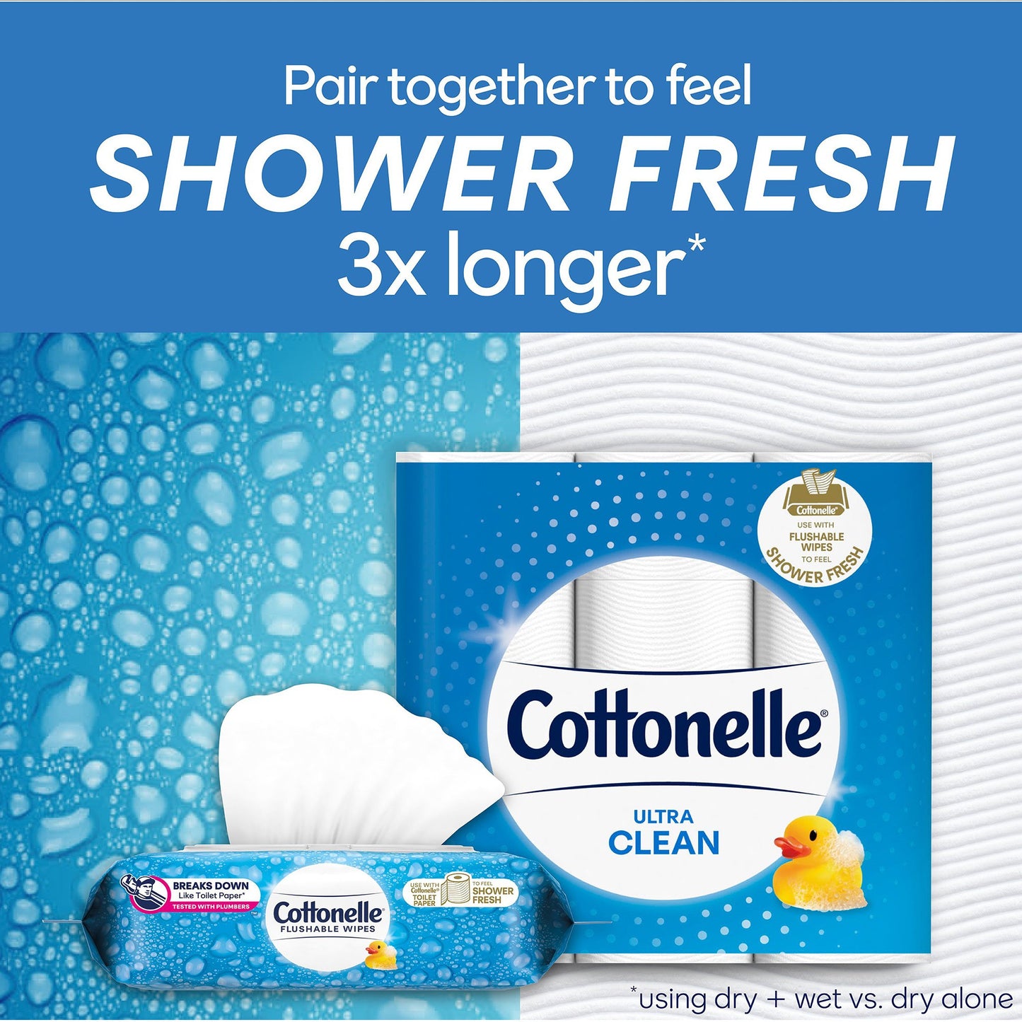 WIPE, WET COTTONELLE FRESH CARE FLUSHABLE